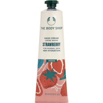 THE BODY SHOP STRAWBERRY HAND CREAM HANDCREME TUBE 30 ML