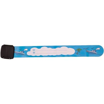 TROLI BLAUWE IDENTIFICATIE ARMBAND MET BOTEN 1 STUK