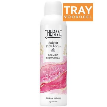 THERME SAIGON PINK LOTUS FOAMING SHOWER GEL DOUCHESCHUIM 6 X 200 ML