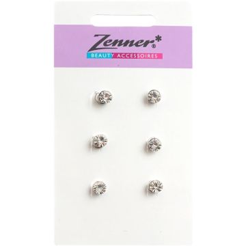 ZENNER STRASS SWIRL CLIPS 6 STUKS