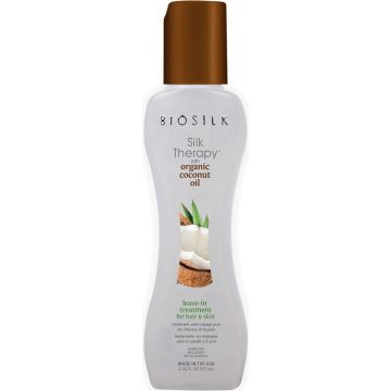 BIOSILK SILK THERAPY ORGANIC COCONUT OIL LEAVE-IN TREATMENT FLACON 67 ML