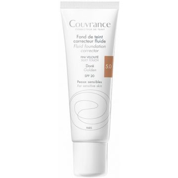AVENE COUVRANCE FLUID FOUNDATION CORRECTOR 5.0 GOLDEN FOUNDATION TUBE 30 ML
