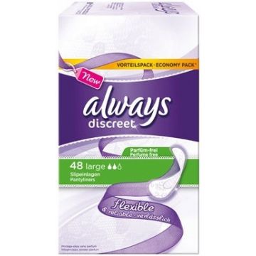 ALWAYS DISCREET LARGE INLEGKRUISJES DOOSJE 48 STUKS