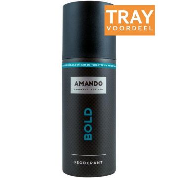 AMANDO BOLD DEO SPRAY TRAY 6 X 150 ML