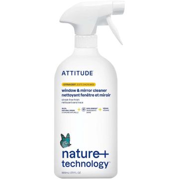 ATTITUDE NATURE+ TECHNOLOGY CITRUS ZEST WINDOW & MIRROR CLEANER GLASREINIGER 800 ML