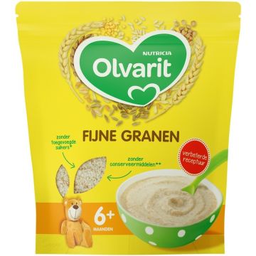 OLVARIT 6+ MAANDEN FIJNE GRANEN PAP ZAK 200 GRAM