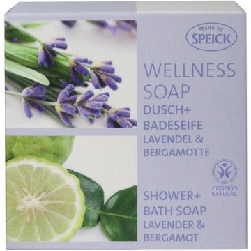 SPEICK WELNESS SOAP LAVENDER & BERGAMOT SHOWER + BATH SOAP DOOSJE 200 GRAM