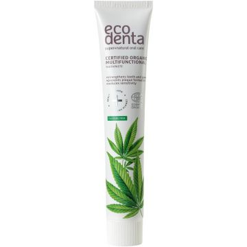 ECODENTA CERTIFIED ORGANIC MULTIFUNCTIONAL TOOTHPASTE TANDPASTA TUBE 75 ML