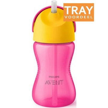 PHILIPS AVENT RIETJESBEKER MEISJE 18 MAAND 300 ML TRAY 6 X 1 STUK