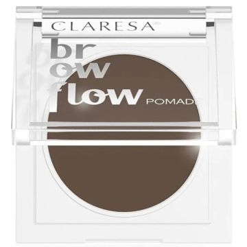 CLARESA BROW FLOW 02 MEDIUM BROWN POMADE WENKBRAUWPOMADE 3,5 GRAM
