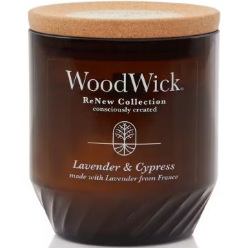 WOODWICK RENEW COLLECTION LAVENDER & CYPRESS GEURKAARS 184 GRAM