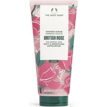THE BODY SHOP BRITISH ROSE (THE BODY SHOP) BRITISH ROSE SHOWER SCRUB TUBE 200 ML
