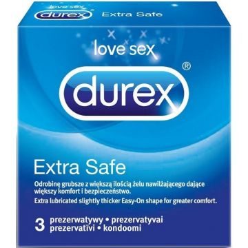DUREX EXTRA SAFE (DUREX) EXTRA SAFE CONDOOMS DOOSJE 3 STUKS