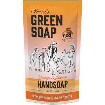 MARCEL'S GREEN SOAP ORANGE & JASMINE HANDSOAP VLOEIBARE HANDZEEP (REFILL) 500 ML
