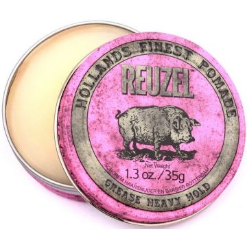 REUZEL GREASY HEAVY HOLD POMADE BLIKJE 35 GRAM