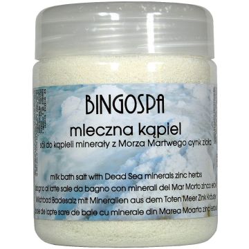 BINGO SPA DEAD SEA MINERALS MILK BATH SALT BADZOUT 550 GRAM