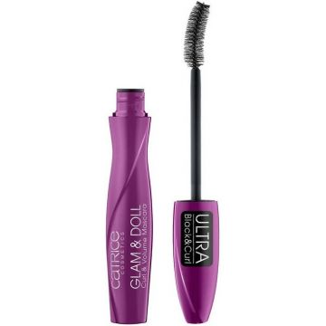 CATRICE GLAM & DOLL CURL & VOLUME MASCARA ULTRA BLACK KOKER 10 ML