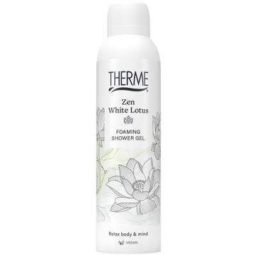 THERME ZEN WHITE LOTUS FOAMING SHOWER GEL DOUCHESCHUIM 200 ML