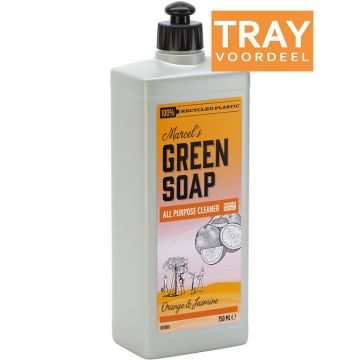 MARCEL'S GREEN SOAP ORANGE & JASMINE ALL PURPOSE CLEANER ALLESREINIGER 8 X 750 ML