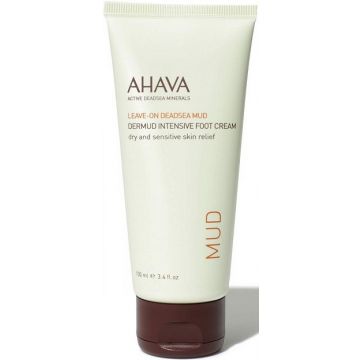 AHAVA DEADSEA MUD (AHAVA) DEADSEA MUD DERMUD INTENSIVE FOOT CREAM VOETCREME TUBE 100 ML