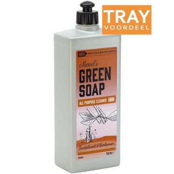 MARCEL'S GREEN SOAP SANDALWOOD & CARDAMOM ALL PURPOSE CLEANER ALLESREINIGER 6 X 750 ML