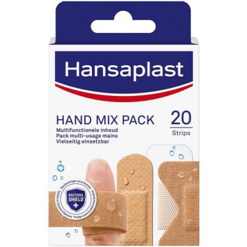HANSAPLAST HAND MIX PACK PLEISTERS PAKJE 20 STUKS
