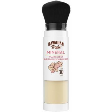 HAWAIIAN TROPIC MINERAL SPF 30 SUN PROTECTION POWDER BRUSH 1 STUK