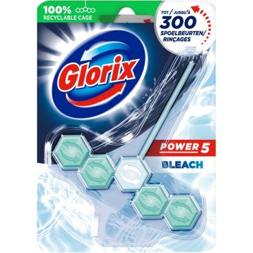 GLORIX POWER 5 (GLORIX) POWER 5 BLEACH TOILETBLOK PAK 55 GRAM