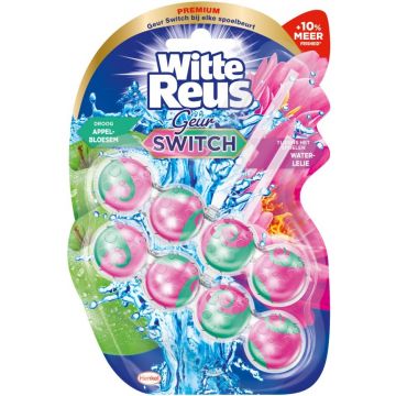 WITTE REUS GEUR SWITCH APPELBLOESEM EN WATERLELIE TOILETBLOK 2 X 50 GRAM