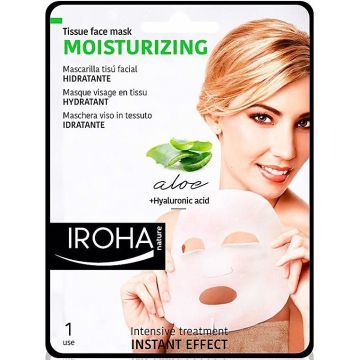 IROHA MOISTURIZING ALOE TISSUE FACE MASK GEZICHTSMASKER 20 ML