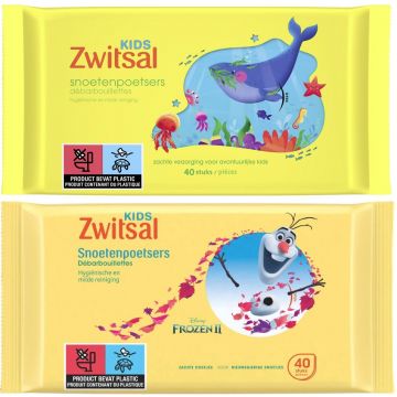 ZWITSAL KIDS SNOETENPOETSERS (ASSORTI) PAK 40 STUKS