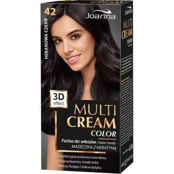 JOANNA MULTI CREAM COLOR (JOANNA) MULTI CREAM COLOR 42 EBONY BLACK HAARVERF 1 STUK