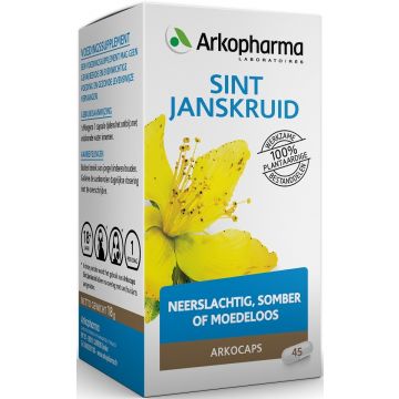ARKOPHARMA ARKOCAPS SINT JANSKRUID NEERSLACHTIG, SOMBER OF MOEDELOOS CAPSULES POT 45 STUKS