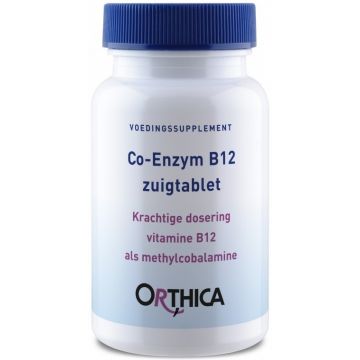 ORTHICA VOEDINGSSUPPLEMENT CO-ENZYM B12 ZUIGTABLETTEN POT 60 STUKS