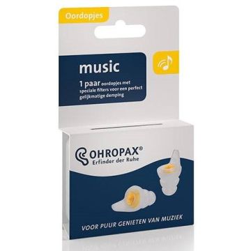 OHROPAX FILTER MUSIC OORDOPJES 1 PAAR