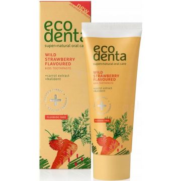 ECODENTA KIDS WILD STRAWBERRY TOOTHPASTE TANDASTA TUBE 75 ML
