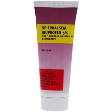 HEALTHYPHARM SPIERBALSEM IBUPROFEN 5% VOOR SOEPELE SPIEREN EN GEWRICHTEN TUBE 75 ML