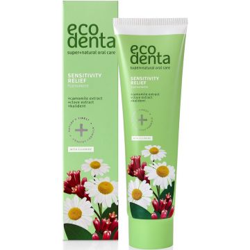 ECODENTA SENSITIVITY RELIEF TOOTHPASTE TANDPASTA TUBE 100 ML