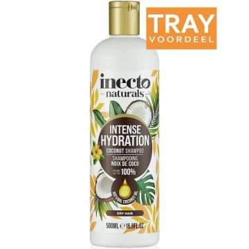 INECTO NATURALS COCONUT INTENSE HYDRATION SHAMPOO TRAY 6 X 500 ML