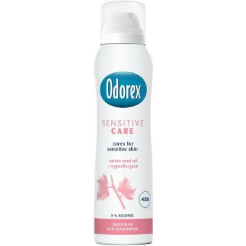ODOREX VERZORGEND ZACHT (ODOREX) SENSITIVE CARE DEO SPRAY SPUITBUS 150 ML