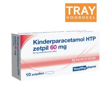 HEALTHYPHARM KINDERPARACETAMOL ZETPIL 60 MG TRAY 150 X 10 STUKS