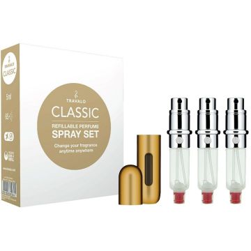 TRAVALO CLASSIC HD (TRAVALO) CLASSIC HD REFILLABLE PERFUME SPRAY GOLD 1 STUK