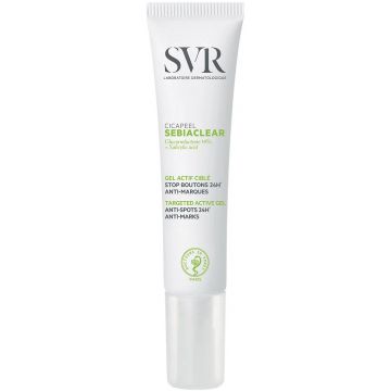 SVR SEBIACLEAR (SVR) SEBIACLEAR CICAPEEL TARGETED ACTIVE GEL GEZICHTSGEL TUBE 15 ML