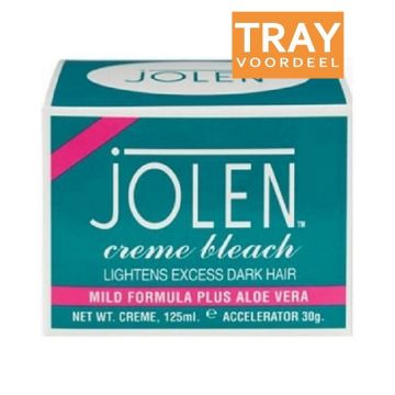 JOLEN ONTKLEURINGS-CREME BLEEKT OVERTOLLIG DONKER HAAR MILDE FORMULE MET ALOE VERA SET TRAY 6 X 125 ML
