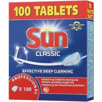 SUN CLASSIC (SUN) CLASSIC PROFESSIONAL VAATWASTABLETTEN PAK 100 STUKS
