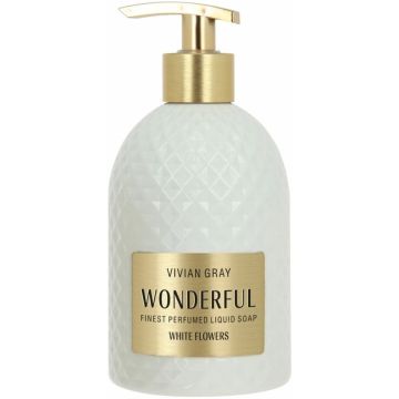 VIVIAN GRAY WONDERFUL WHITE FLOWERS CREAM SOAP VLOEIBARE HANDZEEP 500 ML