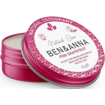 BEN & ANNA PINK GRAPEFRUIT DEODORANT CREME BLIK 45 GRAM