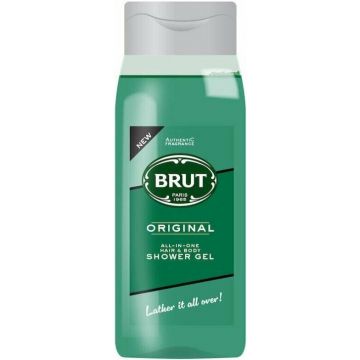 BRUT ORIGINAL HAIR & BODY SHOWER GEL DOUCHEGEL FLACON 500 ML