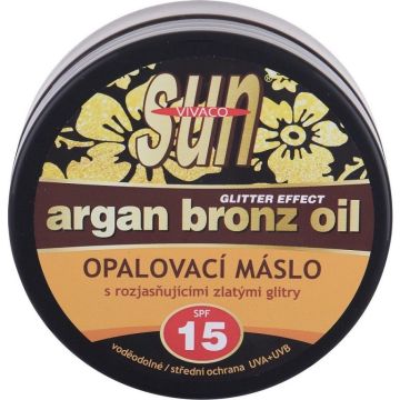 VIVACO SUN ARGAN BRONZ OIL GLITTER EFFECT SPF 15 ZONNEBRAND 200 ML