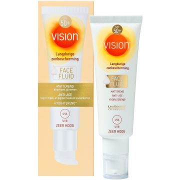 VISION FACE FLUID SPF 50+ ZONNEBRAND TUBE 50 ML